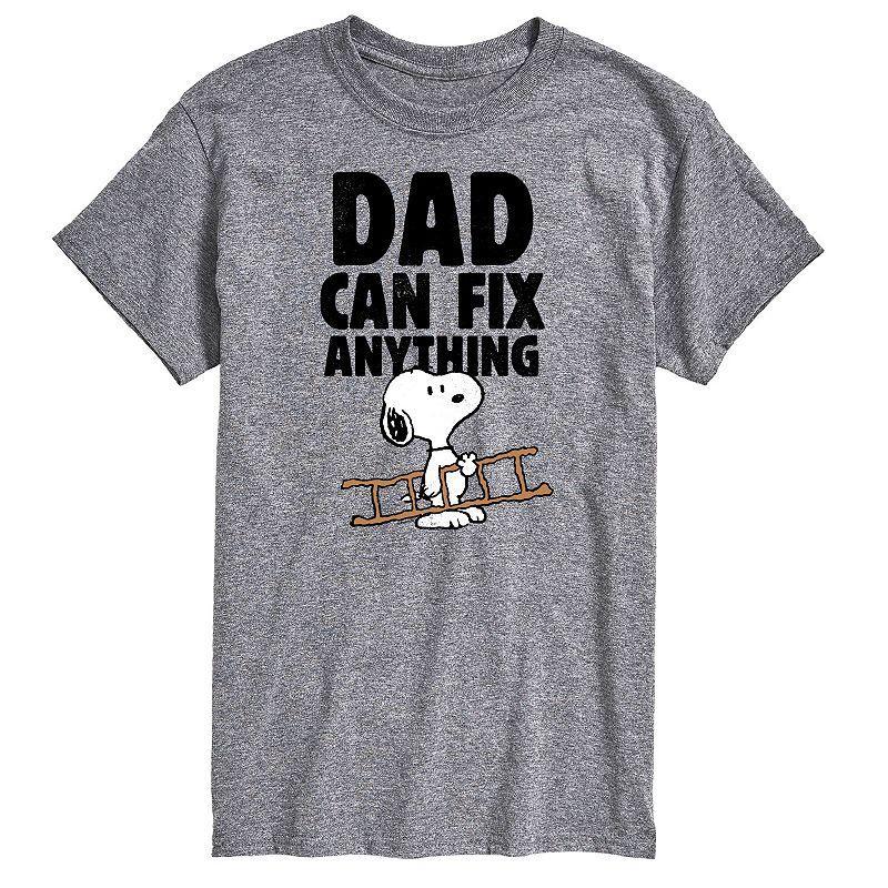 Big & Tall Peanuts Dad Can Fix It Graphic Tee, Mens Product Image