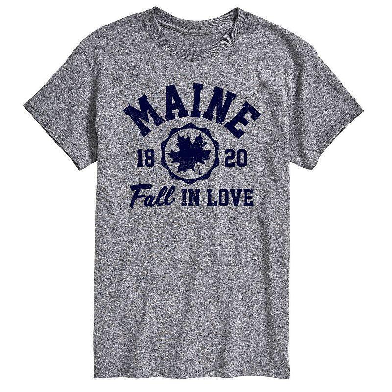 Big & Tall Maine Fall In Love Graphic Tee., Mens Product Image