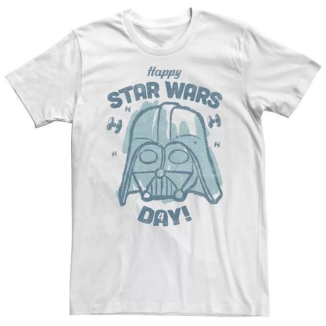 Big & Tall Star Wars May The Fourth Be With You Darth Vader Sketch Tee, Mens Product Image