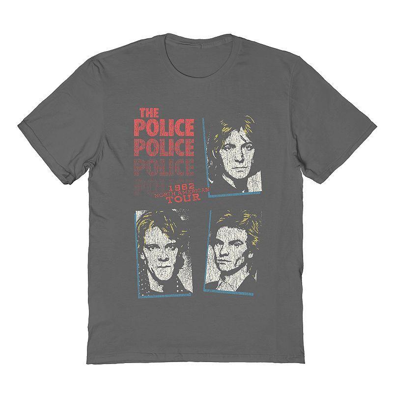 Mens The Police Tee Grey Product Image