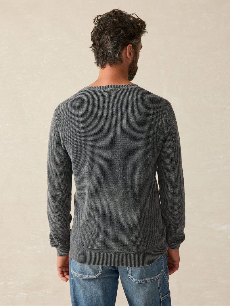 Sunwashed Crewneck Sweater - Faded Black Product Image