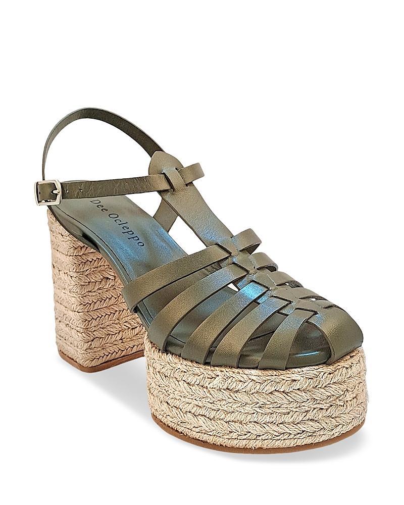 Dee Ocleppo Womens Tulum High Heel Platform Espadrille Fisherman Sandals Product Image