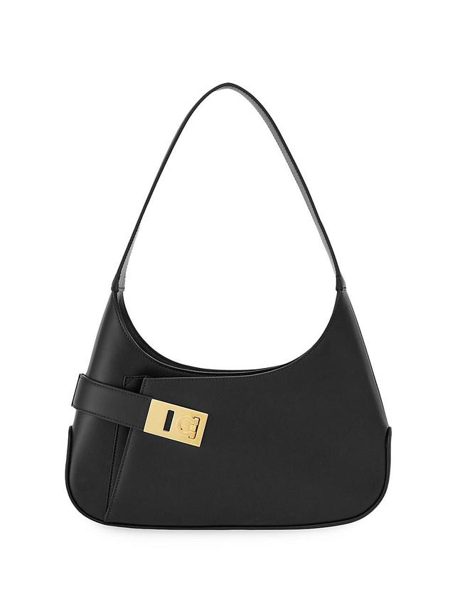 FERRAGAMO Medium Calfskin Leather Hobo Bag Product Image