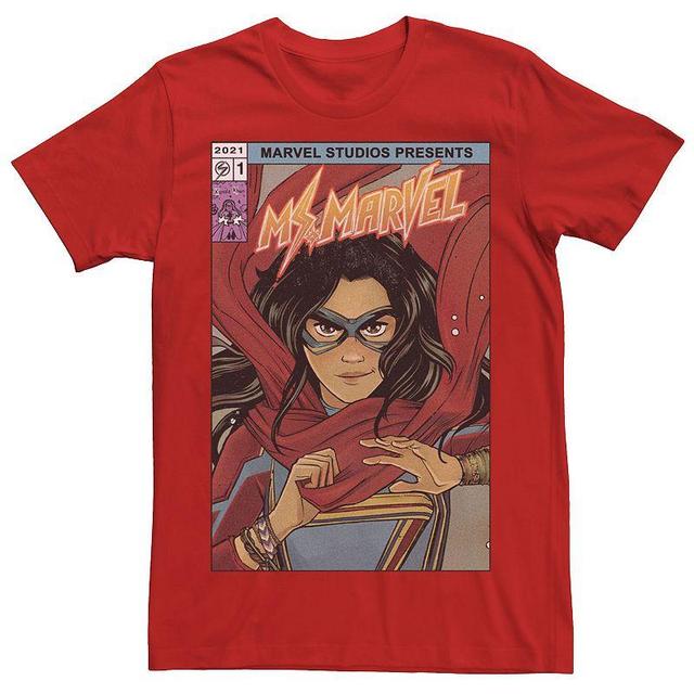 Mens Marvel Ms. Marvel Comic Cover Tee Product Image