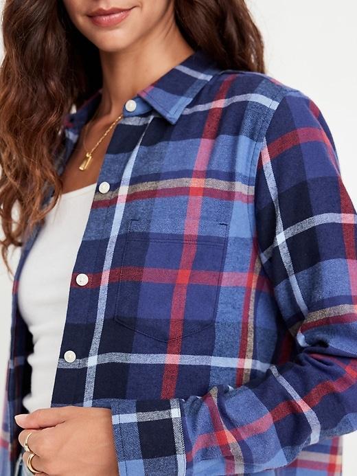 Classic Flannel Button-Down Shirt Product Image