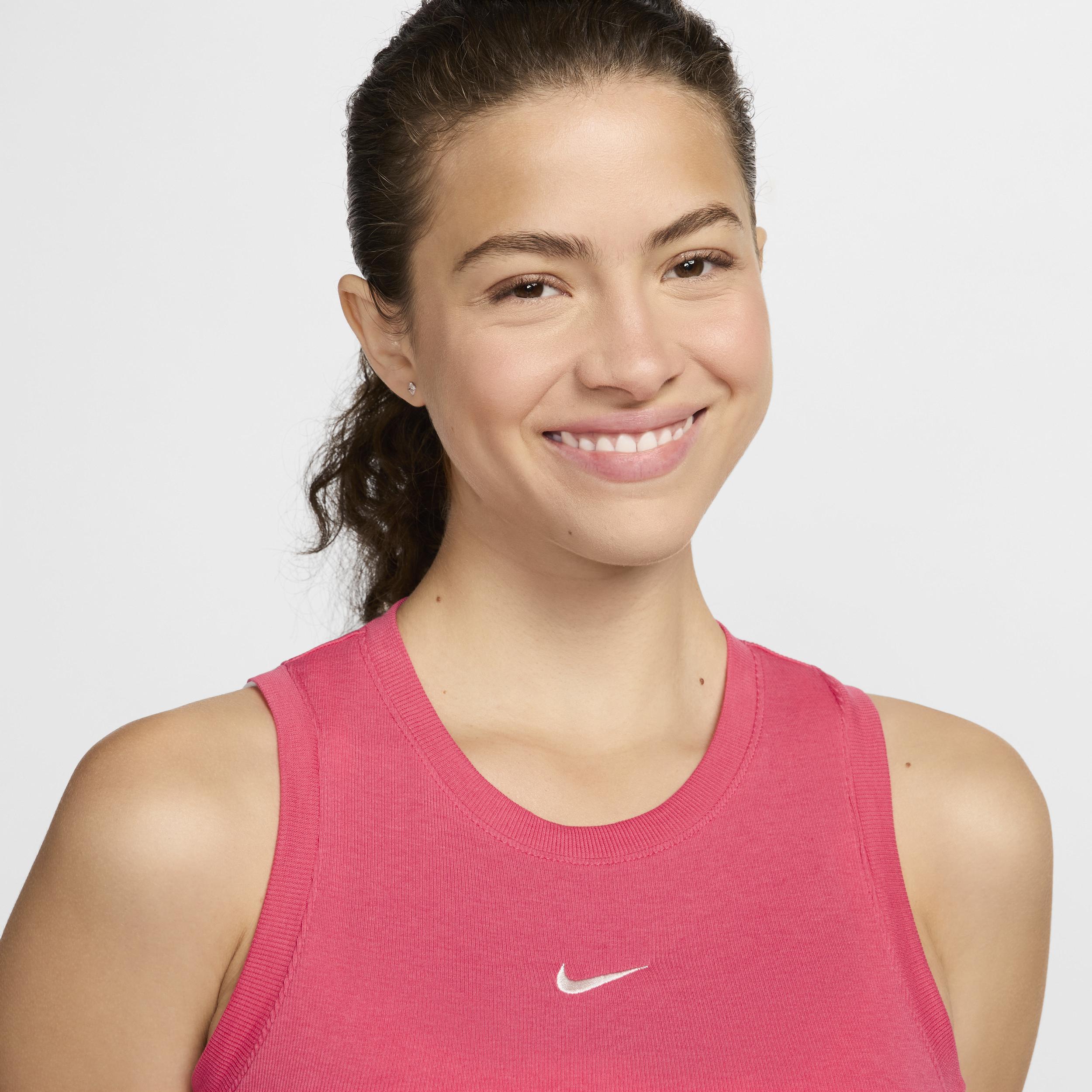 Nike Sportswear Chill Knit Women's Tight Cropped Mini-Rib Tank Top Product Image