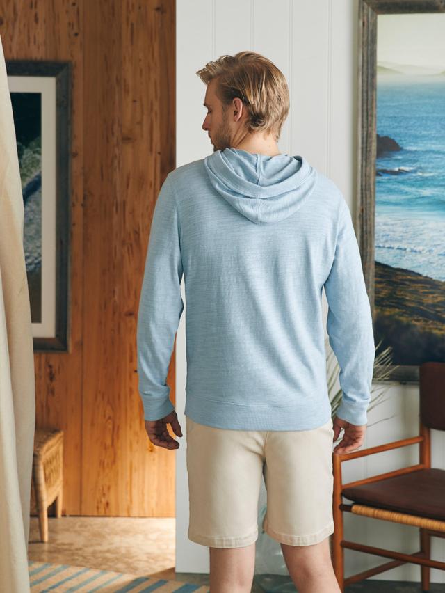 Sunwashed Slub Hoodie (Tall) - Blue Breeze Male Product Image