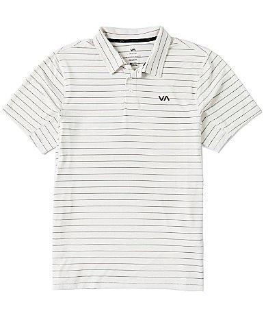 RVCA Sport Vent Polo (Off-White) Men's Clothing Product Image