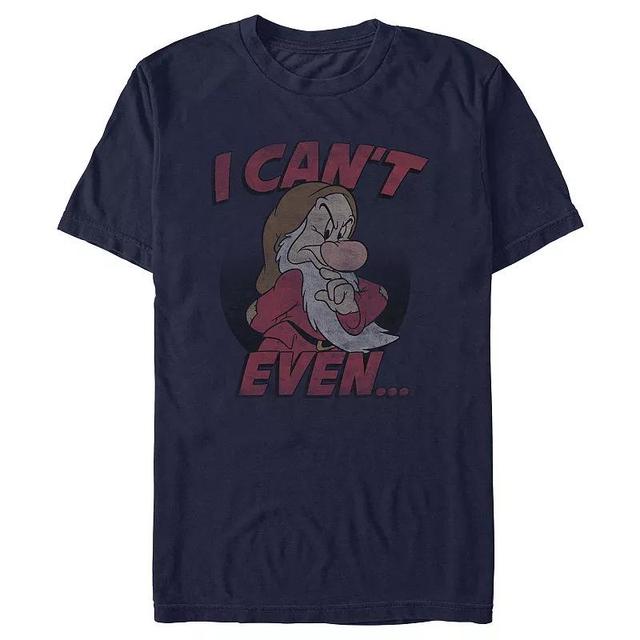 Disneys Snow White And The Seven Dwarfs I Cant Even Mens Graphic Tee Blue Product Image