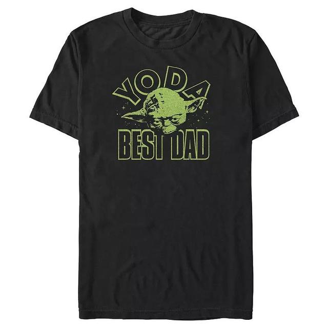 Big & Tall Star Wars Yoda Best Dad Poster Graphic Tee, Mens Product Image