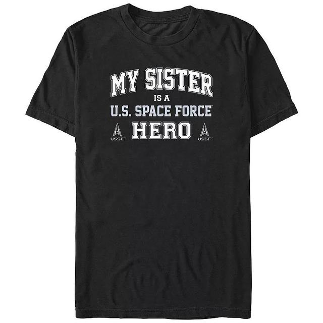 Mens My Sister Is A U.S. Space Force Hero Graphic Tee Product Image