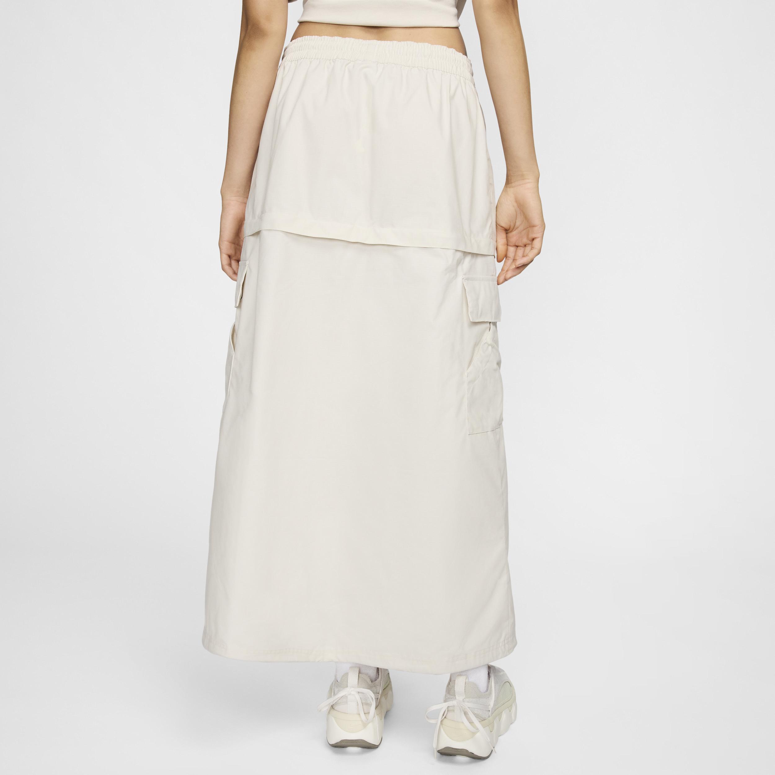 Nike Womens Nike NSW Essentials Woven MR Cargo MDI Skirt - Womens Lt Orewood Brown/Black Product Image