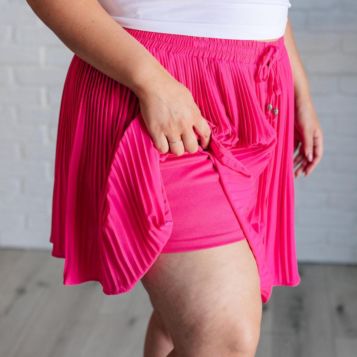 Bet Your Bottom Dollar Skirt in Hot Pink product image