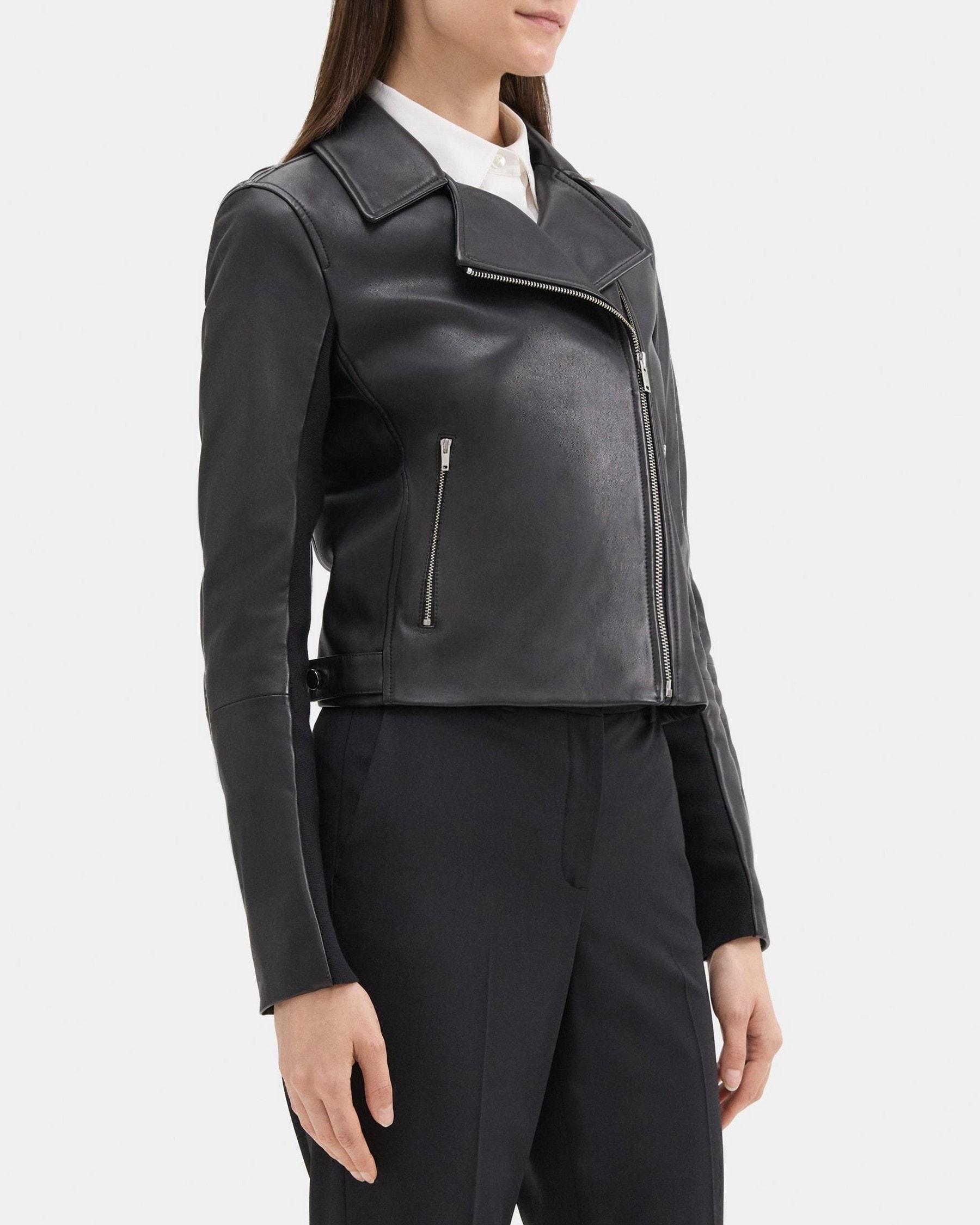 New Moto Jacket in Leather Product Image