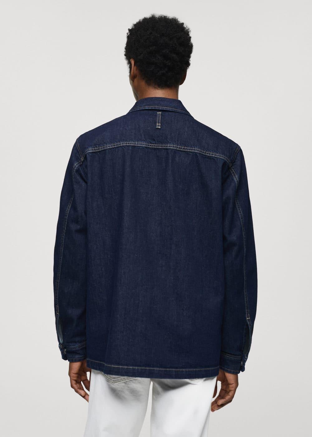 MANGO MAN - Pocket denim overshirt open blueMen Product Image