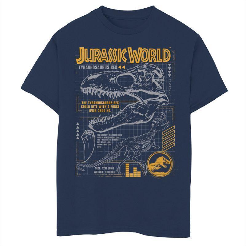 Boys 8-20 Jurassic World Rex Breakdown Graphic Tee, Boys Blue Product Image