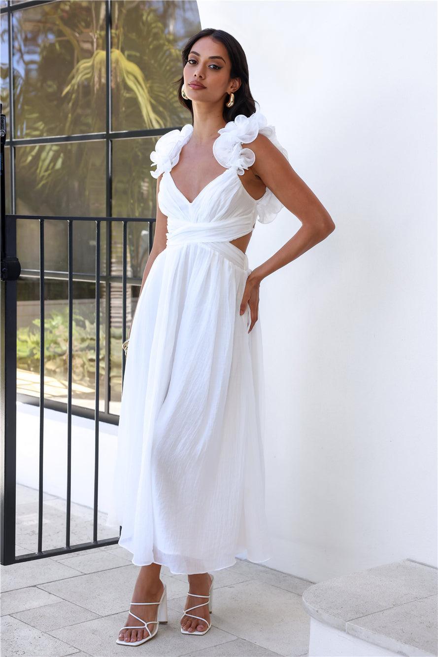 Ring The Wedding Bells Maxi Dress White Product Image