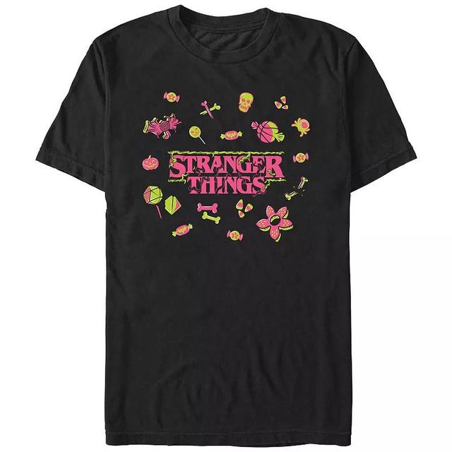 Mens Stranger Things Halloween Icons Graphic Tee Product Image