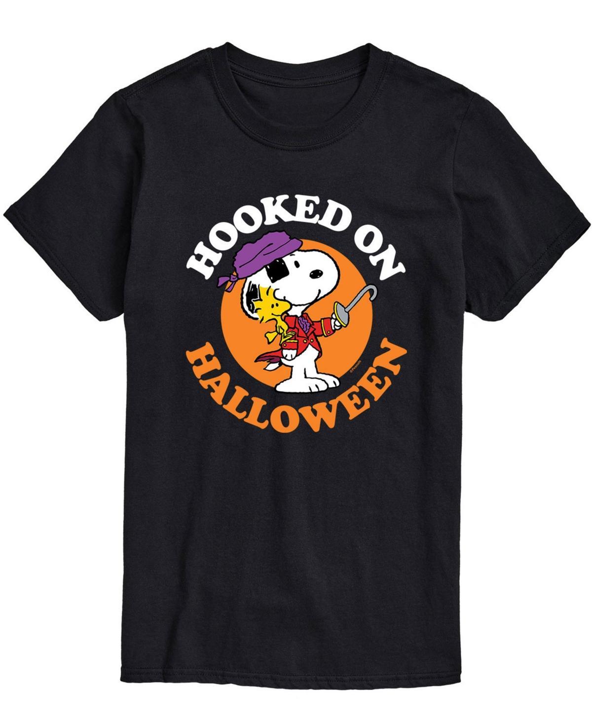 Airwaves Mens Peanuts Hooked On Halloween T-shirt Product Image