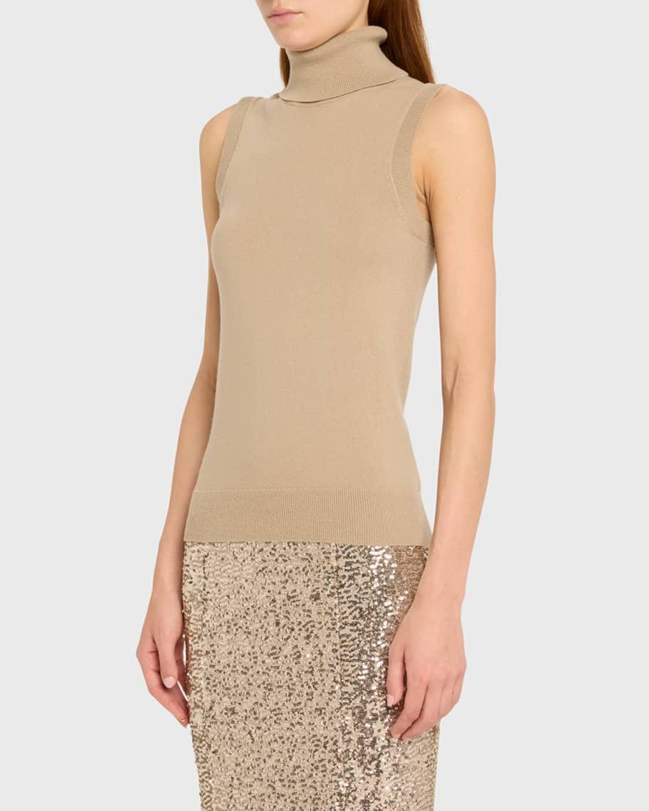 Sleeveless Cashmere Turtleneck Product Image