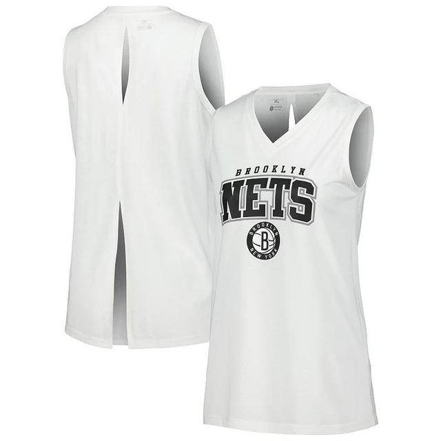 Womens Levelwear Brooklyn Nets Paisley Peekaboo Tank Top Product Image