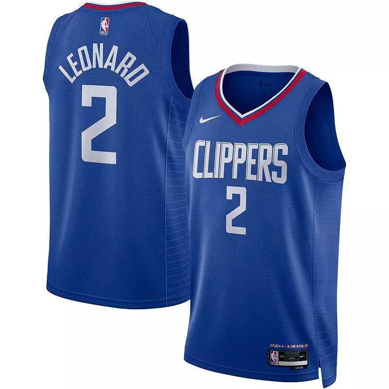 Unisex Nike Kawhi Leonard Royal LA Clippers Swingman Jersey - Icon Edition, Adult Unisex Product Image