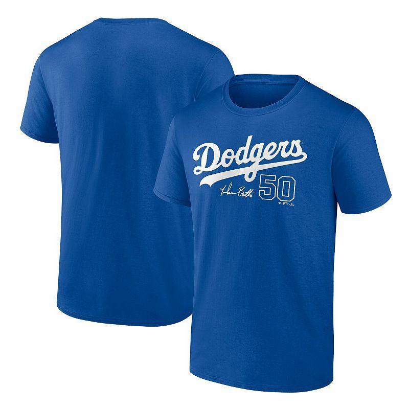 Mens Fanatics Branded Mookie Betts Royal Los Angeles Dodgers Player Name & Number T-Shirt Blue Product Image