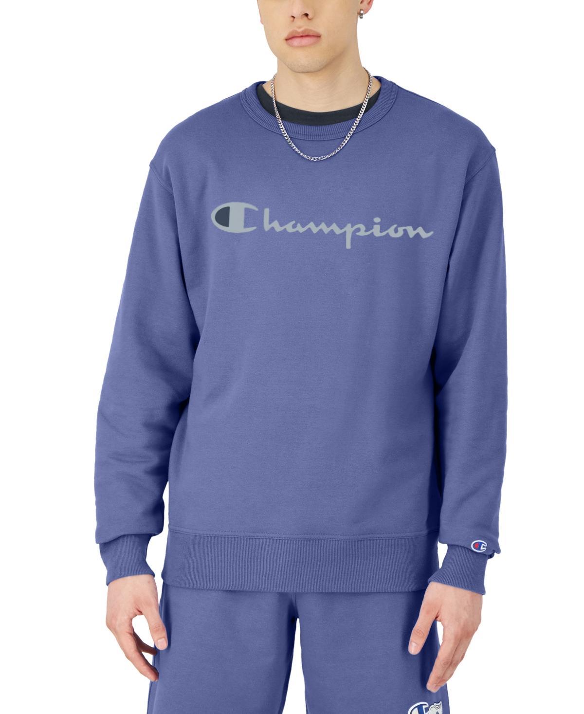 Champion Mens Powerblend Fleece Logo Sweatshirt Product Image