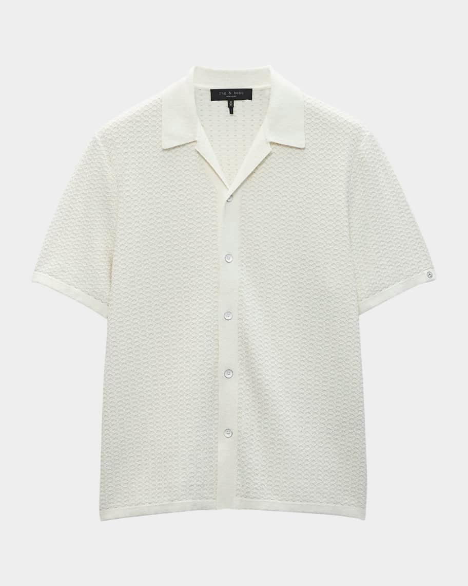 Men's Avery Jacquard Toweling Camp Shirt Product Image