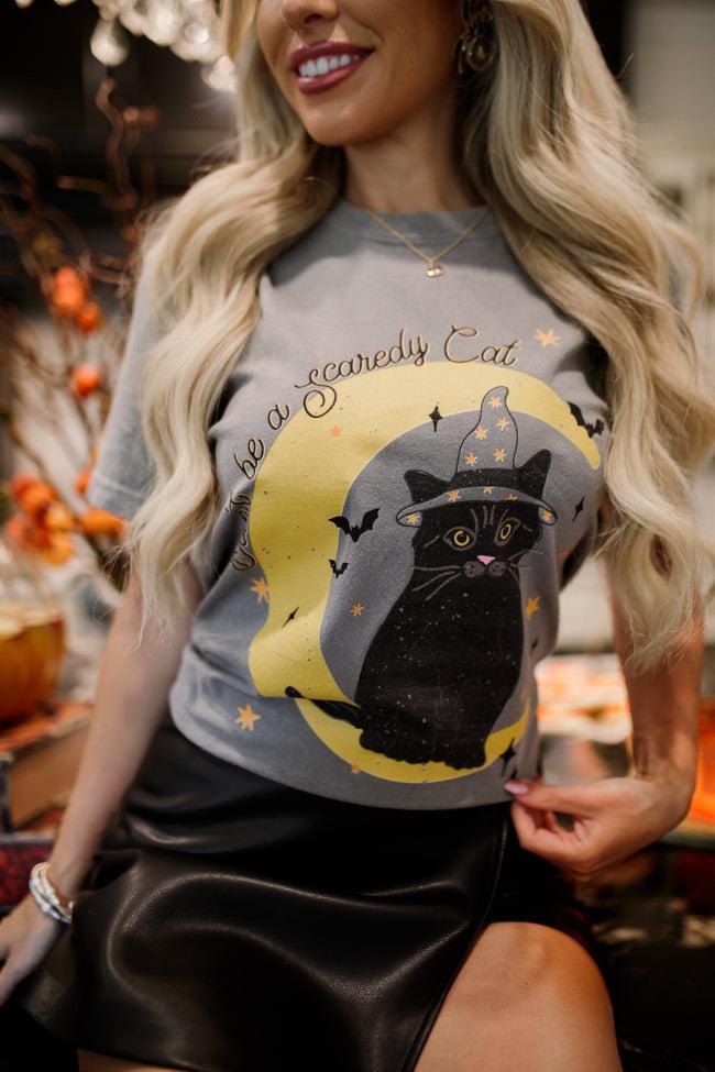 Witchy Whiskers Grey Comfort Colors Graphic Tee Macy Blackwell X Pink Lily Product Image