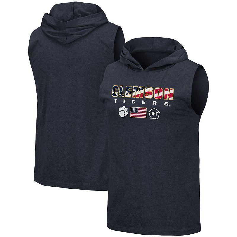 Mens Colosseum Alabama Crimson Tide OHT Military Appreciation Americana Hoodie Sleeveless T-Shirt Blue Product Image