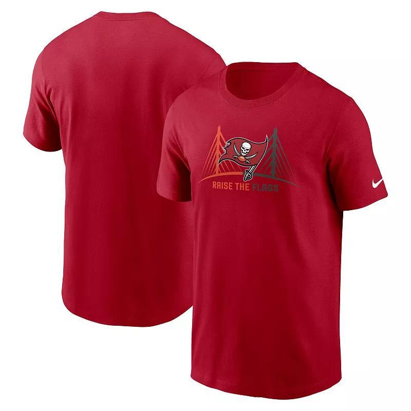 Mens Nike Red Tampa Bay Buccaneers Essential Local Phrase T-Shirt Product Image