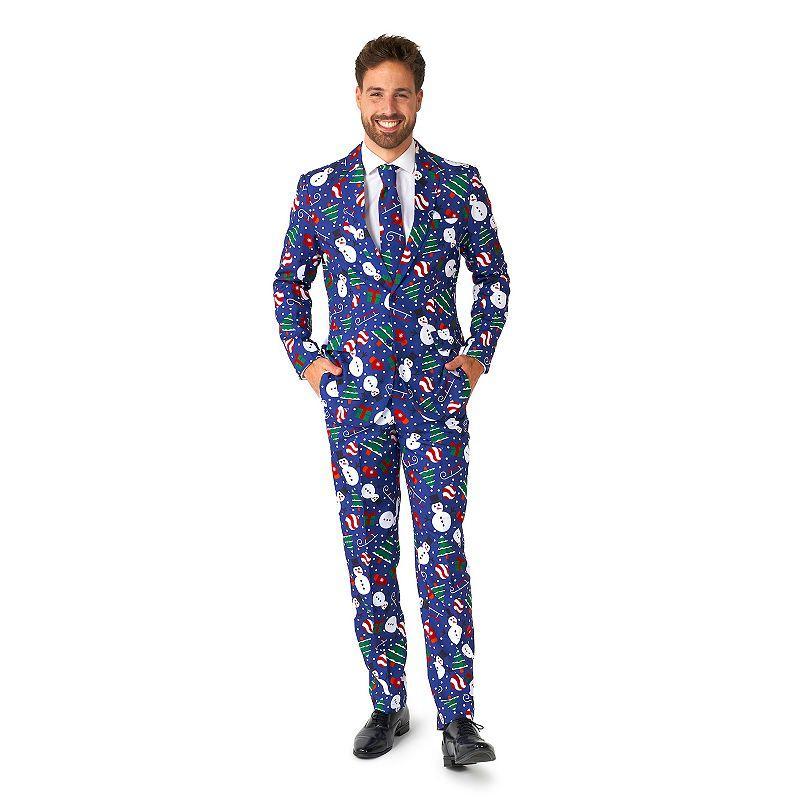 Mens Suitmeister Christmas Snowman Slim Fit Suit Product Image