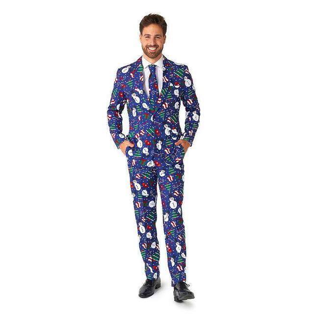 Mens Suitmeister Christmas Snowman Slim Fit Suit Product Image