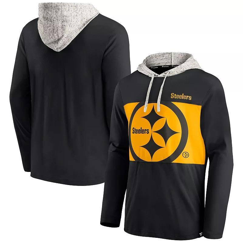 Mens Fanatics Branded Pittsburgh Steelers Long Sleeve Hoodie T-Shirt Product Image