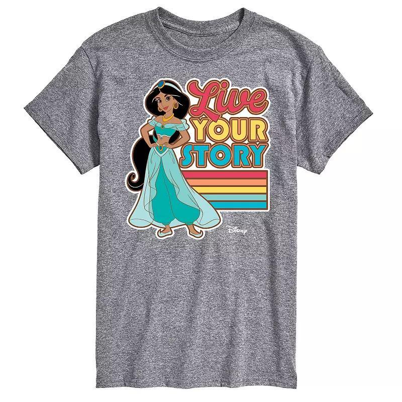 Disney Princess Big & Tall Live Your Story Graphic Tee, Mens Blue Product Image