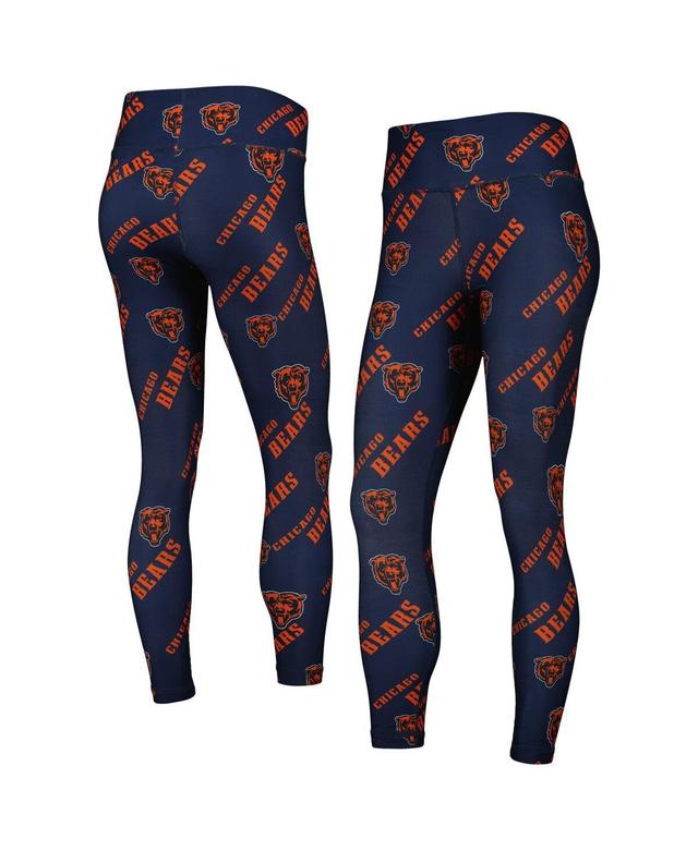 Womens Concepts Sport Chicago Bears Breakthrough Allover Print Lounge Leggings Blue Product Image