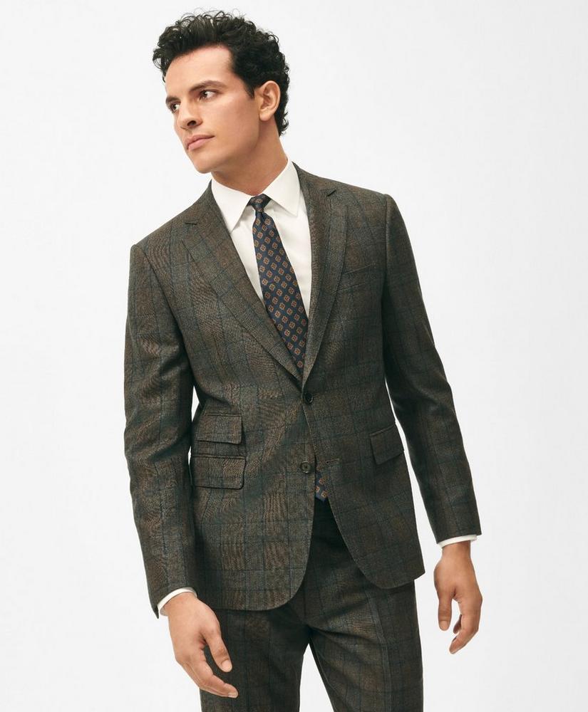 Slim Fit Wool Cashmere Checked 1818 Suit Product Image