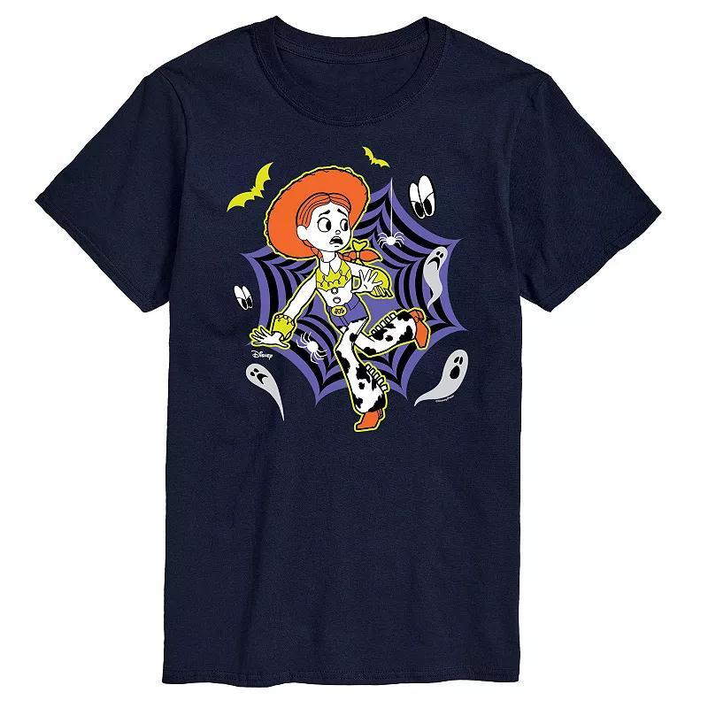 Disney/Pixars Toy Story Mens Jessie Web Graphic Tee Blue Product Image