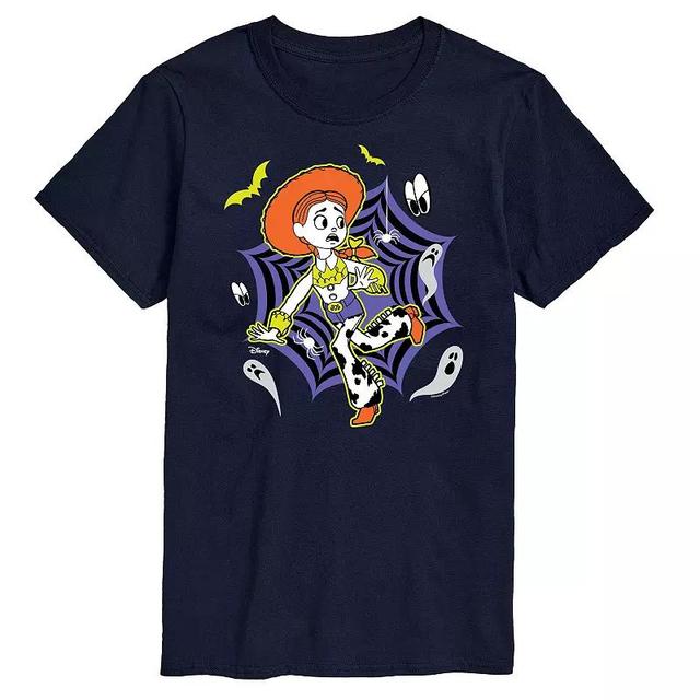 Disney / Pixars Toy Story Big & Tall Jessie Web Graphic Tee, Mens Blue Product Image