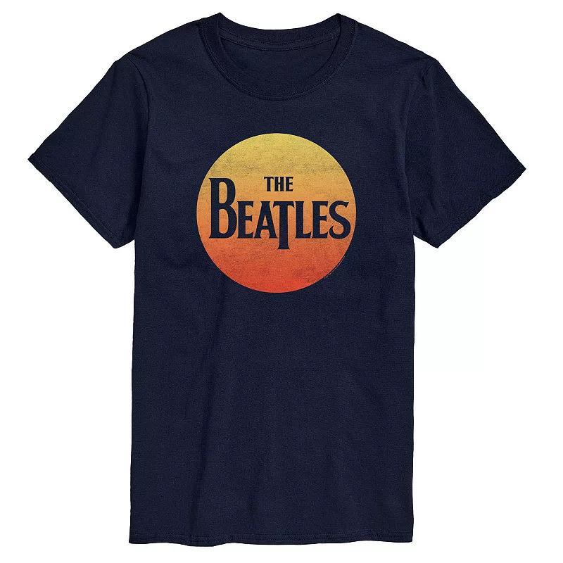 Big & Tall The Beatles Sun Logo Tee, Mens, Size: 3XB, Med Blue Product Image