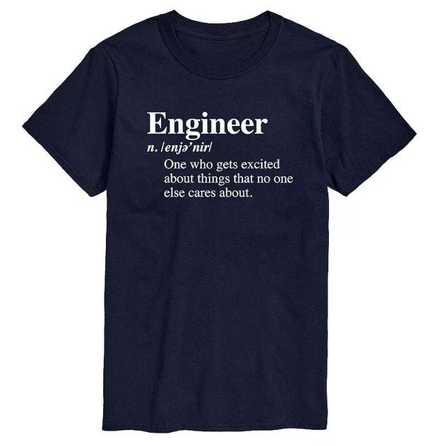 Big & Tall Engineer Definition Tee, Mens Blue Product Image