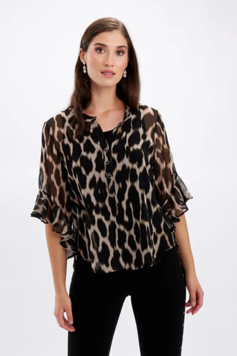 Animal Print Blouse Style - Frank Lyman 246351 Product Image