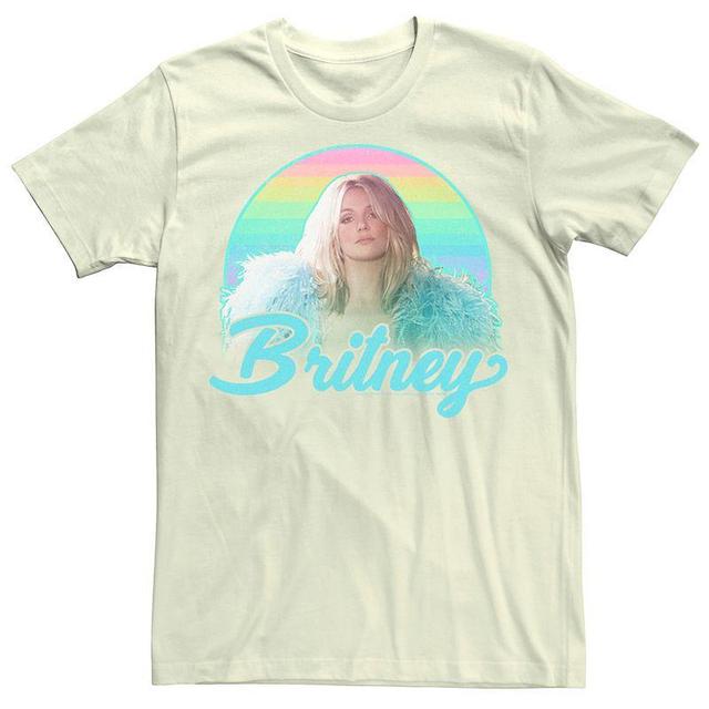 Mens Britney Spears Pastel Rainbow Portrait Tee Product Image