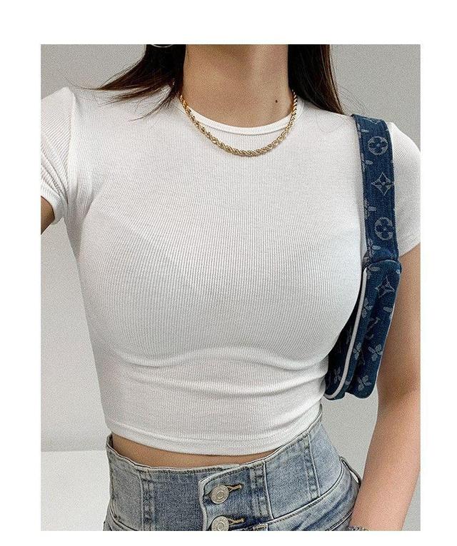 Short-Sleeve Cropped T-Shirt Product Image