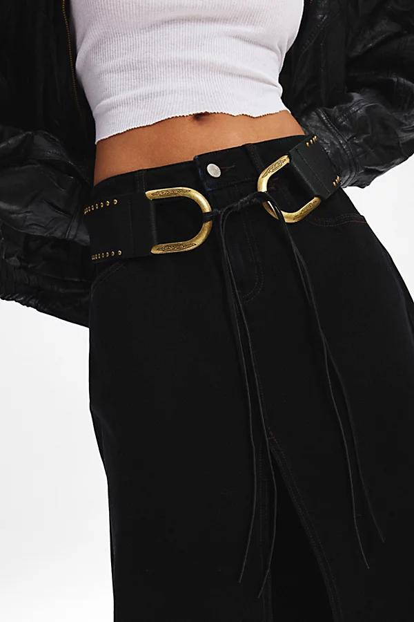 Urban Outfitters UO Bonnie Studded Wide Tie Belt Womens at Urban Outfitters Product Image