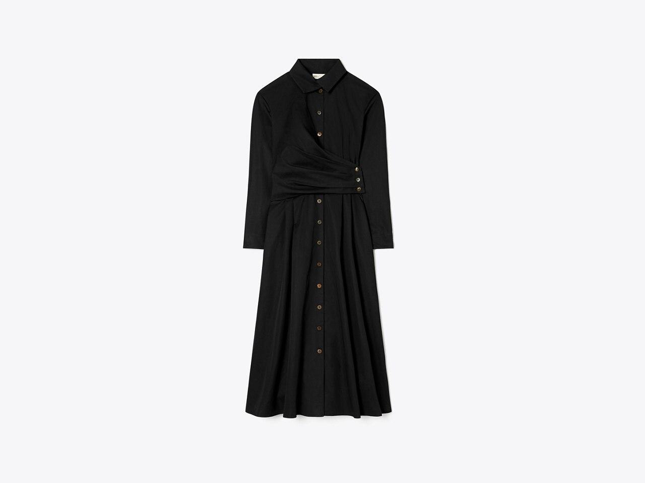 Poplin Wrap Shirtdress Product Image