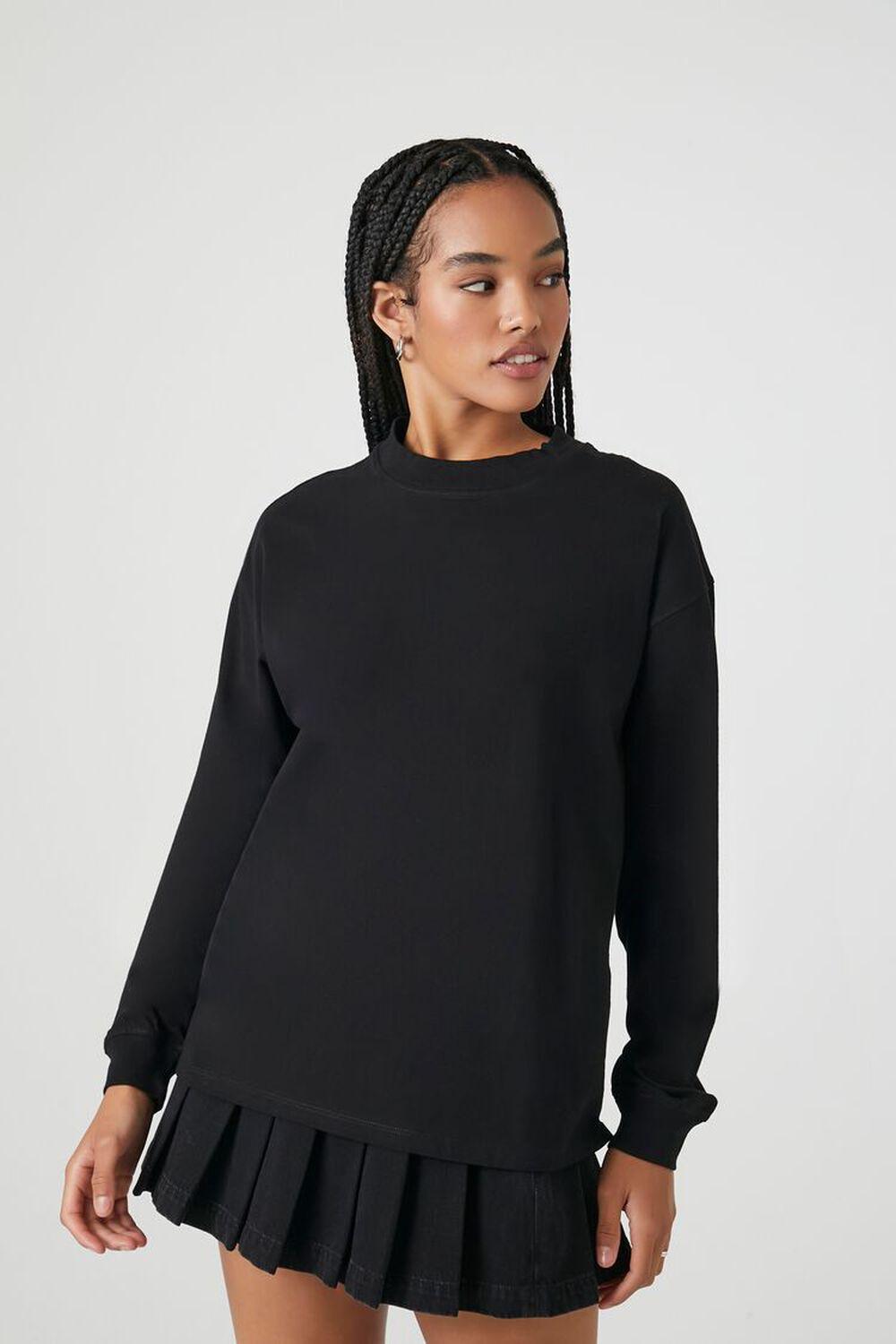 Oversized Long-Sleeve Tee | Forever 21 Product Image