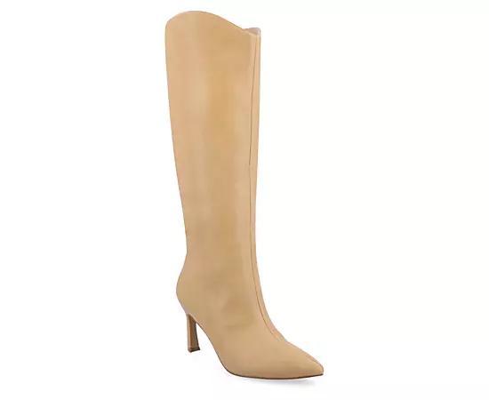 Journee Collection Tru Comfort Foam Rehela Womens Knee-High Boots Ivory Product Image