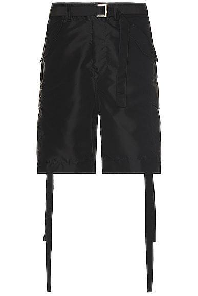 Sacai Tie Detail Nylon Cargo Shorts Product Image